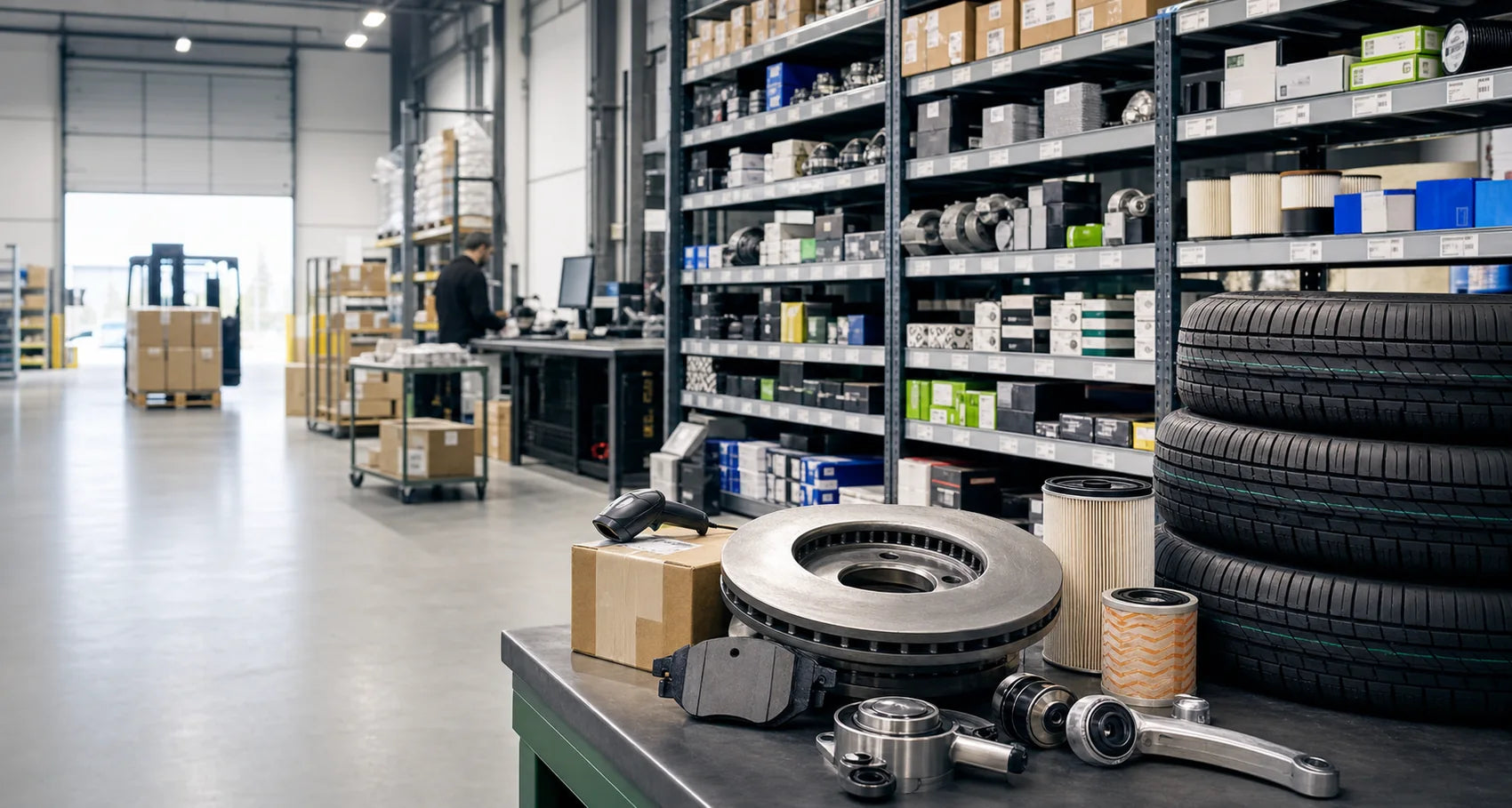 Almac&eacute;n profesional de neum&aacute;ticos y recambios de autom&oacute;vil