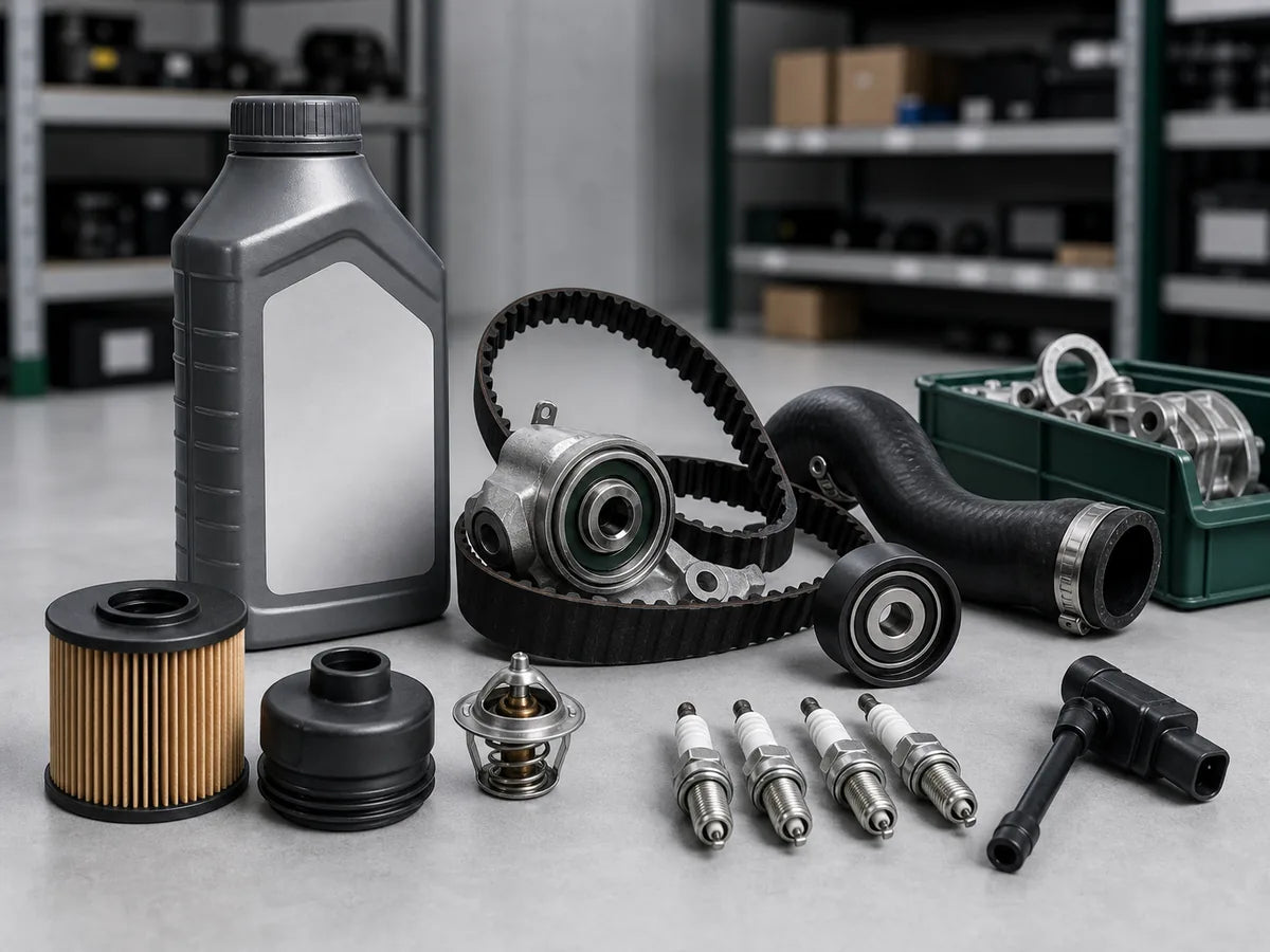 Componentes de motor para mantenimiento profesional